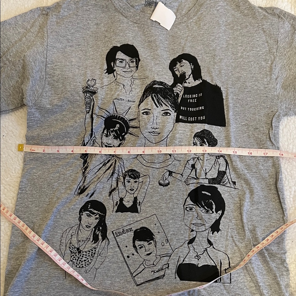 Kathleen Hanna Gray Graphic T-Shirt Unisex S - Proceeds for charity - Picture 4 of 8